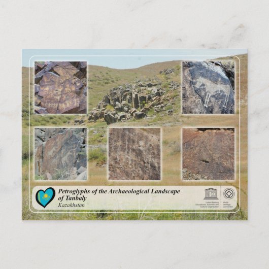 Carte Postale UNESCO WHS - Pétroglyphes de Tanbaly (Devant)