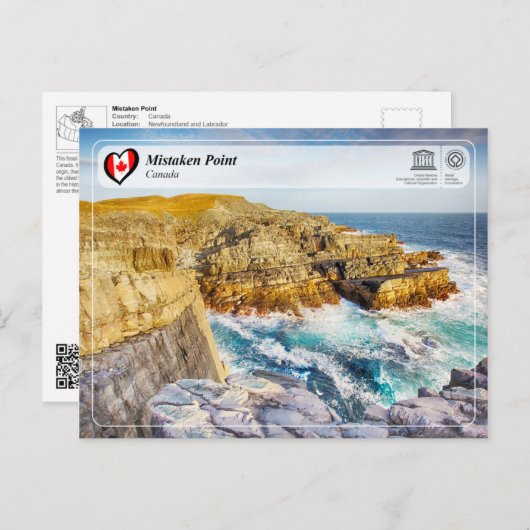 Carte Postale UNESCO WHS - Point erroné (Devant / Derrière)