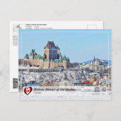 Carte Postale UNESCO WHS - Quartier historique du Vieux-Québec (Devant / Derrière)