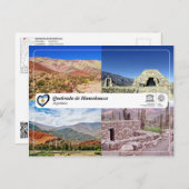 Carte Postale UNESCO WHS - Quebrada de Humahuaca (Devant / Derrière)