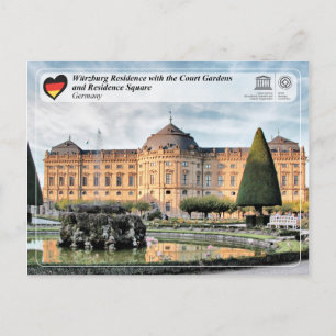 Carte Postale UNESCO WHS - Résidence de Würzburg