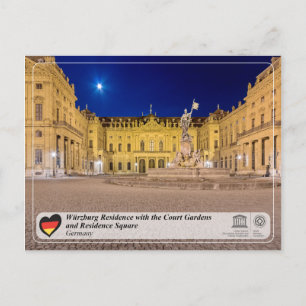 Carte Postale UNESCO WHS - Résidence Würzburg