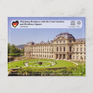 Carte Postale UNESCO WHS - Résidence Würzburg