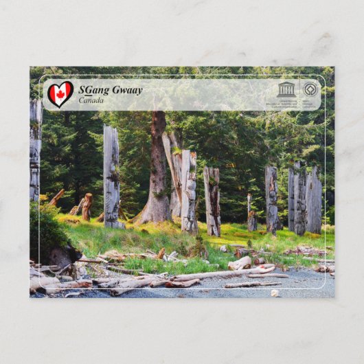 Carte Postale UNESCO WHS - SGang Gwaay (Devant)