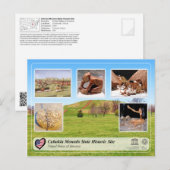 Carte Postale UNESCO WHS - Site historique d'état de Cahokia Mou (Devant / Derrière)