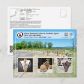 Carte Postale UNESCO WHS - Sites Jomon - Cercles de pierres d'Is (Devant / Derrière)