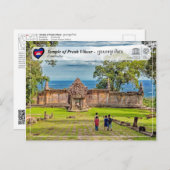 Carte Postale UNESCO WHS - Temple de Preah Vihear (Devant / Derrière)