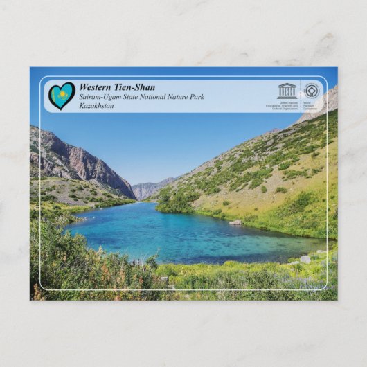 Carte Postale UNESCO WHS - Tien-Shan occidental - Sairam-Ugam (Devant)