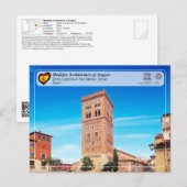 Carte Postale UNESCO WHS - Tour de l'église de San Martín (Devant / Derrière)