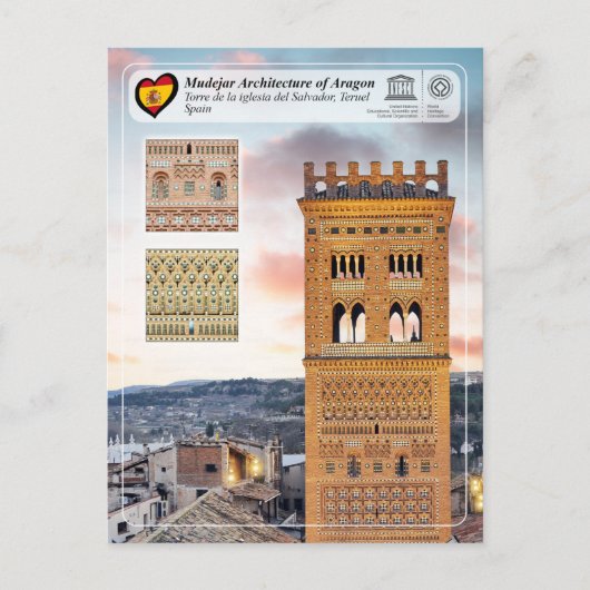 Carte Postale UNESCO WHS - Tour de l'église du Sauveur (Devant)