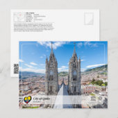 Carte Postale UNESCO WHS - Ville de Quito (Devant / Derrière)