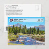 Carte Postale UNESCO WHS - Yosemite NP - Tuolumne River Postcard (Devant / Derrière)