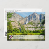 Carte Postale UNESCO WHS - Yosemite NP - Yosemite Falls Postcard (Devant / Derrière)