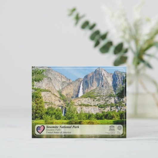 Carte Postale UNESCO WHS - Yosemite NP - Yosemite Falls Postcard (Debout devant)