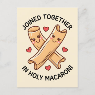Carte Postale Uni Dans Un Macaroni Sacré Mariage Drôle