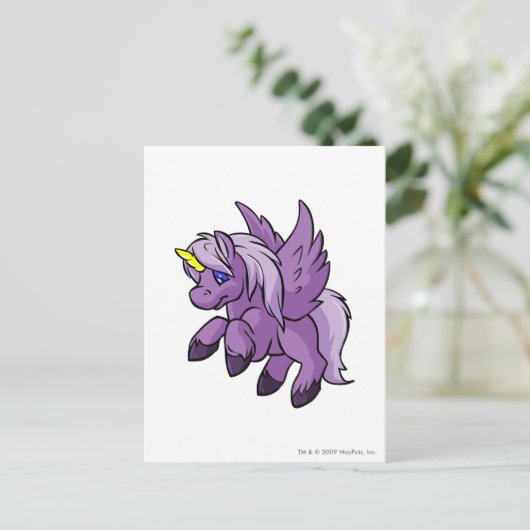 Carte Postale Uni pourpre (Debout devant)