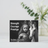 Carte postale Unicorn (Debout devant)