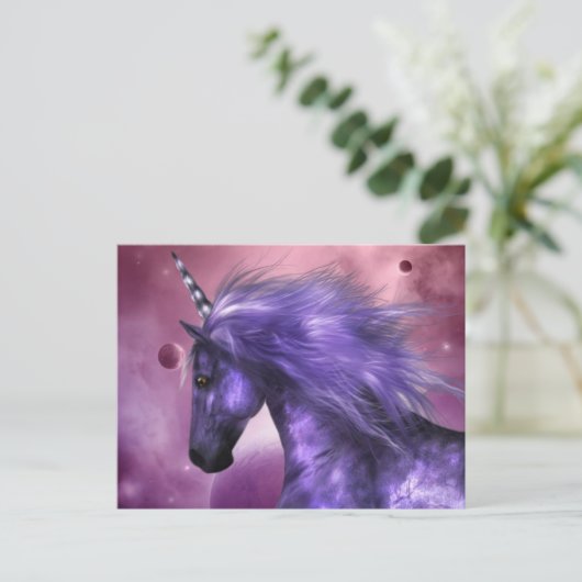 Carte postale Unicorn (Debout devant)