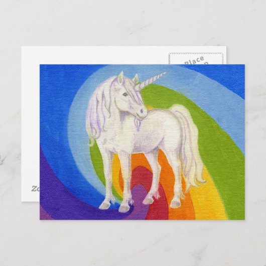 Carte postale Unicorn (Devant / Derrière)