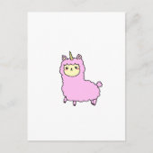 Carte Postale UNICORN ALPACA LAMA chemises, accessoires, cadeaux (Devant)