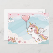 Carte Postale Unicorn and Friends Under the Sun (Devant / Derrière)