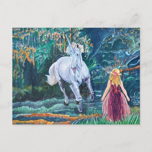 Carte Postale Unicorn Art (Devant)