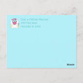 Carte Postale Unicorn Baby Faire-part (Dos)