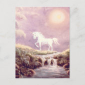 Carte Postale UNICORN BLANC par SHARON SHARPE (Devant)