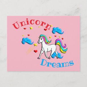 Carte Postale Unicorn Dreams