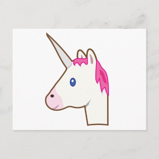 Carte Postale Unicorn emoji (Devant)