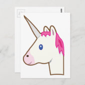 Carte Postale Unicorn emoji (Devant / Derrière)