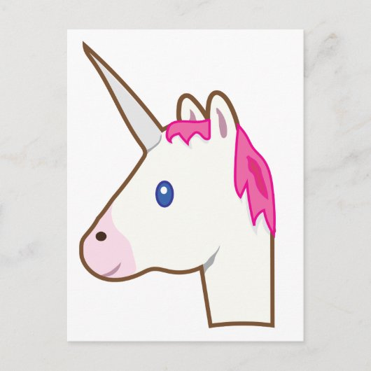 Carte Postale Unicorn emoji (Devant)