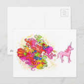 Carte Postale Unicorn Fart (Devant / Derrière)
