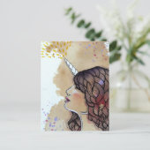 Carte Postale Unicorn Girl (Debout devant)