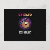 Carte Postale Unicorn Half Potato Funny Vegetable (Devant)