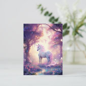 Carte Postale Unicorn Imaginaire Art (Debout devant)