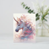 Carte Postale Unicorn Imaginaire Art (Debout devant)