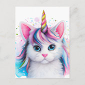 Carte Postale Unicorn Kitten (Devant)