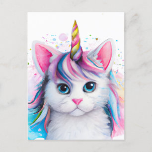 Carte Postale Unicorn Kitten