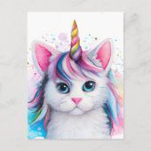 Carte Postale Unicorn Kitten (Devant)