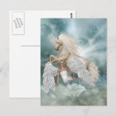 Carte postale Unicorn Magic Beauty Angel (Devant / Derrière)