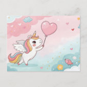 Carte Postale Unicorn Magical Heart Day (Devant)