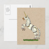 Carte postale Unicorn mécanique (Devant / Derrière)
