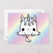 Carte postale Unicorn mignonne (Devant / Derrière)