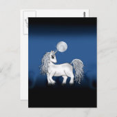 Carte Postale Unicorn Moon (Devant / Derrière)