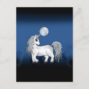 Carte Postale Unicorn Moon