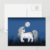 Carte Postale Unicorn Moon (Devant / Derrière)