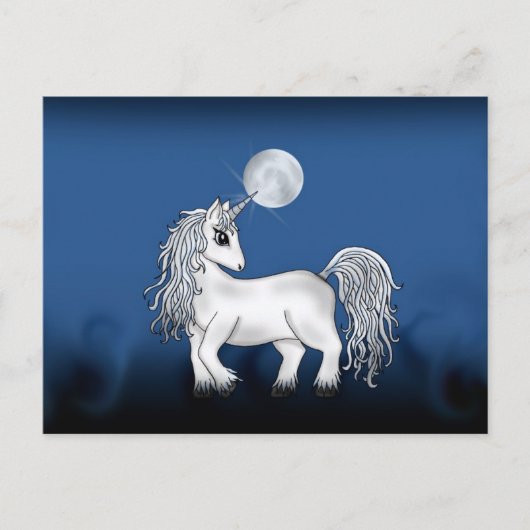 Carte Postale Unicorn Moon (Devant)
