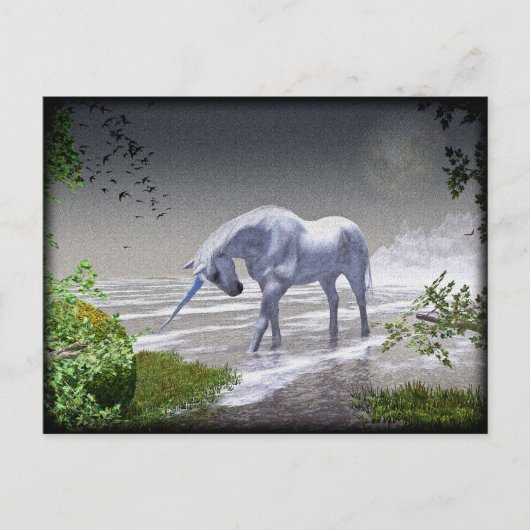 Carte Postale Unicorn Moon (Devant)