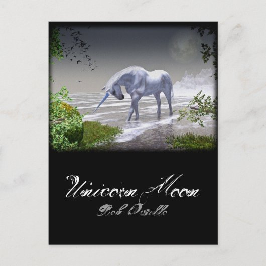 Carte Postale Unicorn Moon (Devant)
